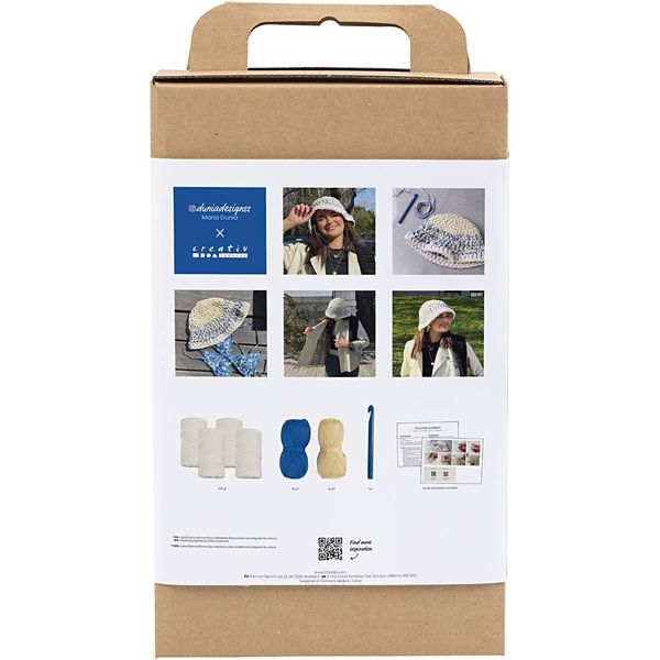 Hovedbilde Start DIY kit hekling, bøttehatt