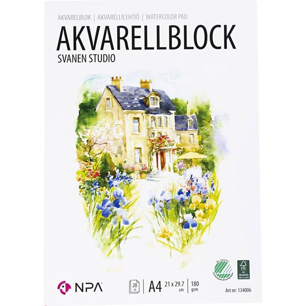 Hovedbilde Akvarellblokk A4