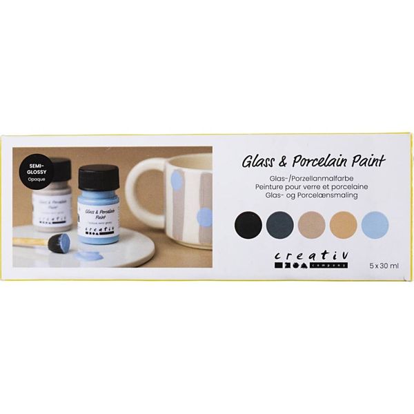 Hovedbilde Glass og porselensmaling, halvblank, dekkende, ...
