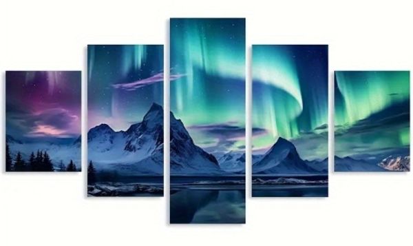 Hovedbilde 5-delt nordlys