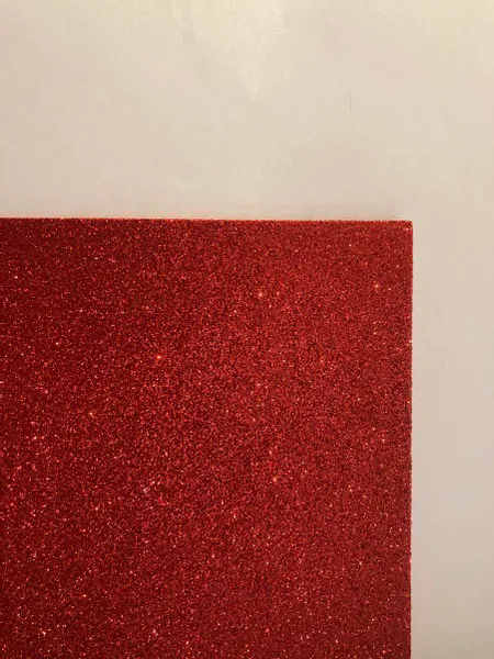 Hovedbilde Mosgummi med glitter, rød