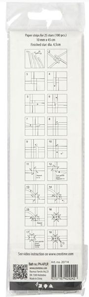 Hovedbilde Stjerne-strimler,  sølv, små