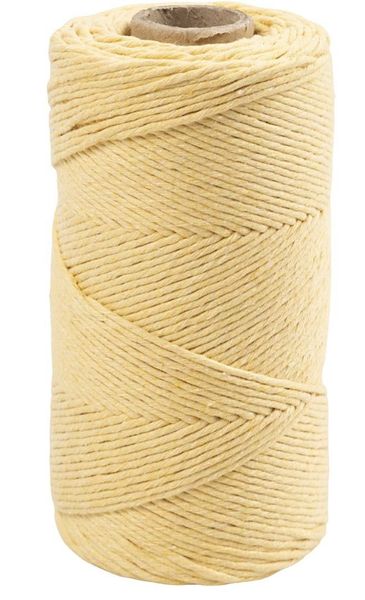 Hovedbilde Makrame-garn: lys gul, 2 mm
