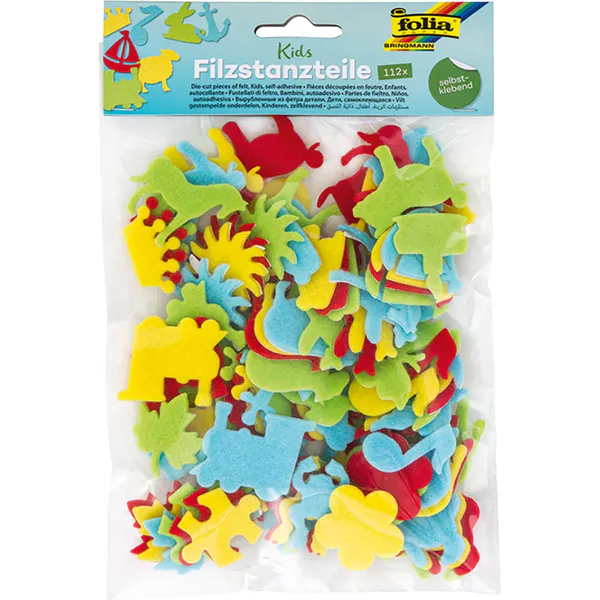 Hovedbilde Selvklebende filt-figurer